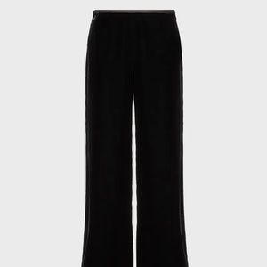 Emporio Armani velvet wide leg pants